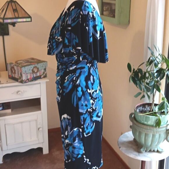 Lauren Ralph Lauren Soft Knit Floral Dress. Country Club,Professional,Bold Flora - Picture 5 of 15